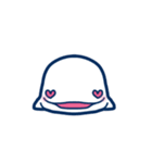 【動く】ぷにぷにシロイルカのスタンプ（個別スタンプ：17）