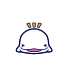 【動く】ぷにぷにシロイルカのスタンプ（個別スタンプ：19）