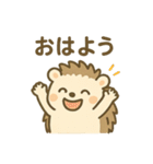 がんばるハリネズミの日常スタンプ（個別スタンプ：3）