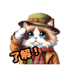 ラグドールのふわふわ気分スタンプ（個別スタンプ：3）