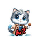 ラグドールのふわふわ気分スタンプ（個別スタンプ：8）