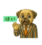 ビジネス犬の毎日スタンプ（個別スタンプ：21）