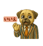 ビジネス犬の毎日スタンプ（個別スタンプ：22）