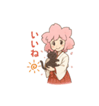 桜巫女みみこちゃん第2弾（個別スタンプ：3）