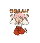 桜巫女みみこちゃん第2弾（個別スタンプ：4）