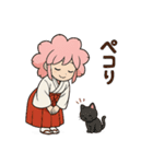 桜巫女みみこちゃん第2弾（個別スタンプ：6）