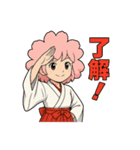 桜巫女みみこちゃん第2弾（個別スタンプ：8）