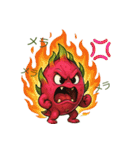 フルーツ かわいい ドラゴンフルーツ（個別スタンプ：28）