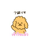 「わたしはプードル」(タイ語)（個別スタンプ：1）