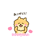 「わたしはポメラニアン」(タイ語)（個別スタンプ：3）