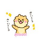 「わたしはポメラニアン」(タイ語)（個別スタンプ：5）