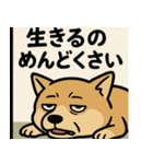 人生辛い犬（個別スタンプ：15）
