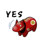 何でも肯定してくれる赤べこ（個別スタンプ：6）