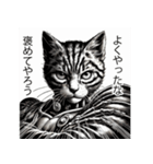 渋い！漫画タッチ猫のスタンプ（個別スタンプ：30）