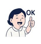 mickの日常に使える挨拶①（個別スタンプ：1）