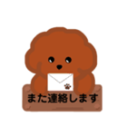 トイプードルの日常敬語スタンプ（個別スタンプ：21）