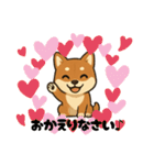 『柴犬』の可愛いスタンプ（個別スタンプ：17）