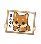 『柴犬』の可愛いスタンプ（個別スタンプ：19）