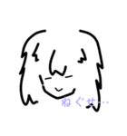 シンプル：ねむい君（個別スタンプ：5）