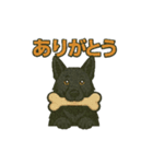 黒犬通信。気持ち代弁中。家族や仲間と（個別スタンプ：5）