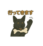 黒犬通信。気持ち代弁中。家族や仲間と（個別スタンプ：10）