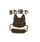 黒犬通信。気持ち代弁中。家族や仲間と（個別スタンプ：13）