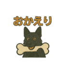 黒犬通信。気持ち代弁中。家族や仲間と（個別スタンプ：30）