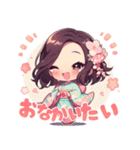 甘えん坊の着物好きの女の子（個別スタンプ：20）