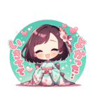 甘えん坊の着物好きの女の子（個別スタンプ：29）