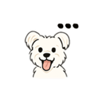 顔で語る犬さま（個別スタンプ：3）