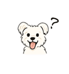 顔で語る犬さま（個別スタンプ：4）