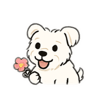 顔で語る犬さま（個別スタンプ：19）