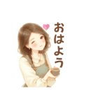 可愛い奥さま日常スタンプ（個別スタンプ：1）