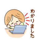 ☆元気で笑顔☆日常の敬語あいさつスタンプ（個別スタンプ：4）