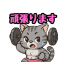 敬語で筋肉猫のキュートなマッスルキャット（個別スタンプ：11）