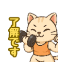 敬語で筋肉猫のキュートなマッスルキャット（個別スタンプ：14）