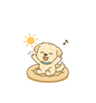 しろい子いぬの日常。（個別スタンプ：1）