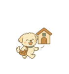 しろい子いぬの日常。（個別スタンプ：2）