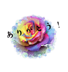 はるかの花束 七色Rose（個別スタンプ：1）