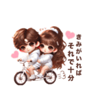 可愛いパーカーカップル♡（個別スタンプ：30）