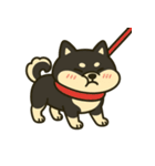 散歩に行きたくない黒豆柴（個別スタンプ：14）