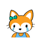 赤狐とグレーのうさぎ（個別スタンプ：3）