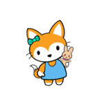赤狐とグレーのうさぎ（個別スタンプ：14）