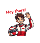 F1ドライバーのライフスタイル（個別スタンプ：1）