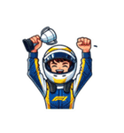 F1ドライバーのライフスタイル（個別スタンプ：6）