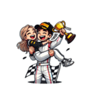 F1ドライバーのライフスタイル（個別スタンプ：12）