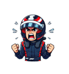 F1ドライバーのライフスタイル（個別スタンプ：24）