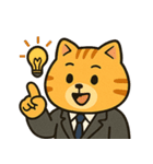 オレンジ猫の社畜日常 01（個別スタンプ：19）
