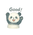 水彩パンダ【Watercolor Panda Moods】（個別スタンプ：1）