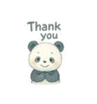 水彩パンダ【Watercolor Panda Moods】（個別スタンプ：6）